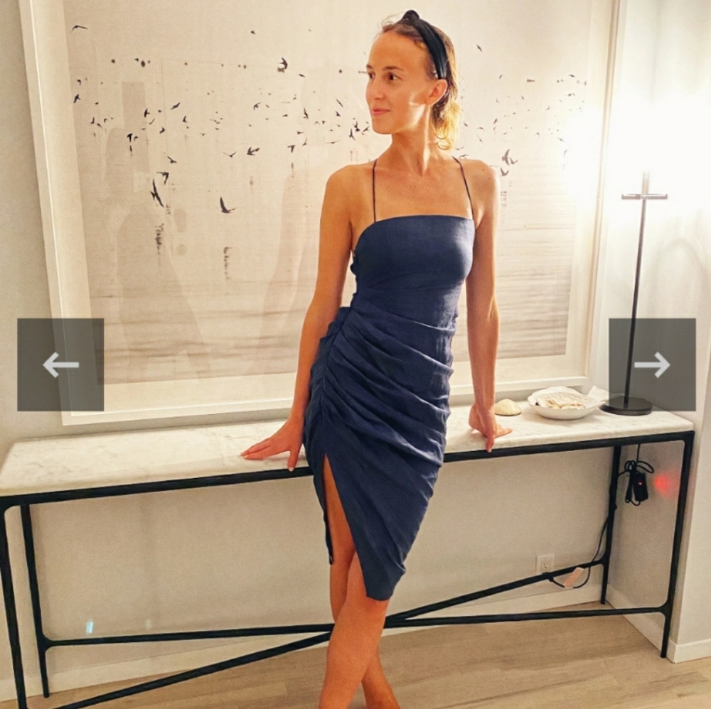 IntoTheNight Promenade Dress in Navy